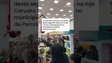 Tumulto marca abertura de loja durante promoção em Serra Talhada (PE) #shorts