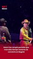 Eduin Caz rompió pantalla que marcaba tiempo restante de concierto en Bogotá
