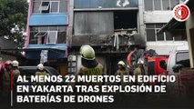Incendio arrasa edificio en Yakarta; reportan 22 muertos