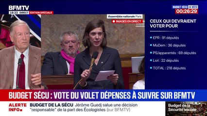 Marschall Truchot : Budget de la Sécu, les écologistes vont s'abstenir - 09/12