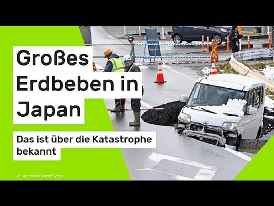 Großes Erdbeben in Japan: Das ist über die Katastrophe bekannt