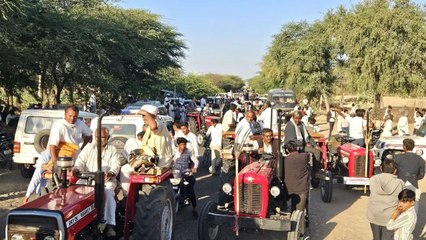 गुड़ामालानी हाईवे पर किसानों का उग्र प्रदर्शन, : यातायात ठप होने से छोटे रास्तों पर जाम