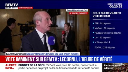 Budget de la Sécu: Laurent Marcangeli, député (Horizons), déclare que le groupe "ne votera pas favorablement" à l'Assemblée nationale