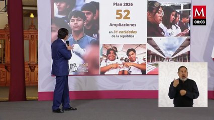 Sheinbaum destaca que creación de nuevos lugares en prepa con un avance de 37%