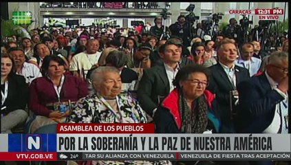 Instalación de la Asamblea de los Pueblos por la Soberanía y la Paz de Nuestra América