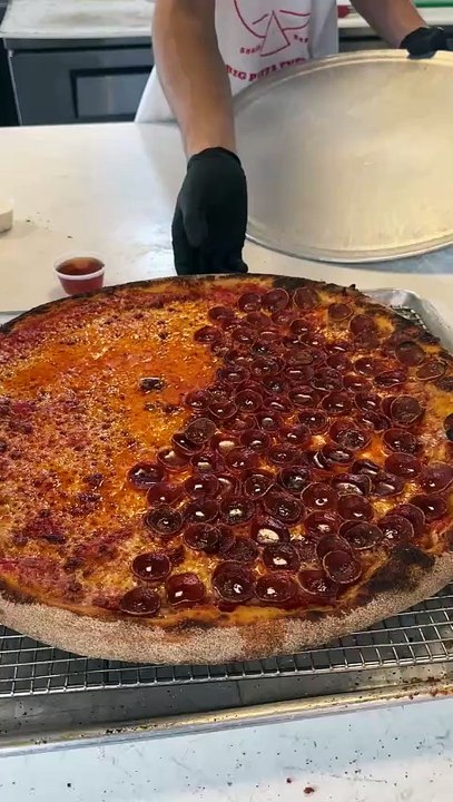 Large half pepperoni pizza 😍