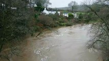 Gunnislake, New Bridge, River Tamar flood