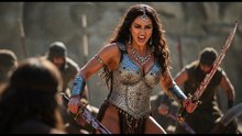 The daughter of the legendary woman warrior Xena the Conqueror single-handedly eliminates an army.