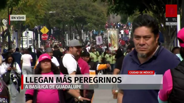 Aumenta llegada de peregrinos a la Basílica rumbo al 12 de diciembre en CDMX