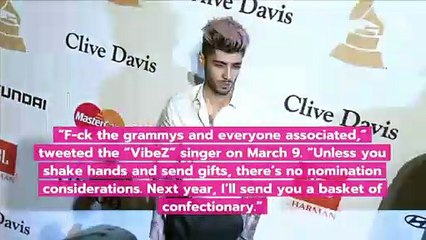 Zayn Accuses The Grammys Of Favoritism You Don’t Get Nominated Unless You ‘Send Gifts