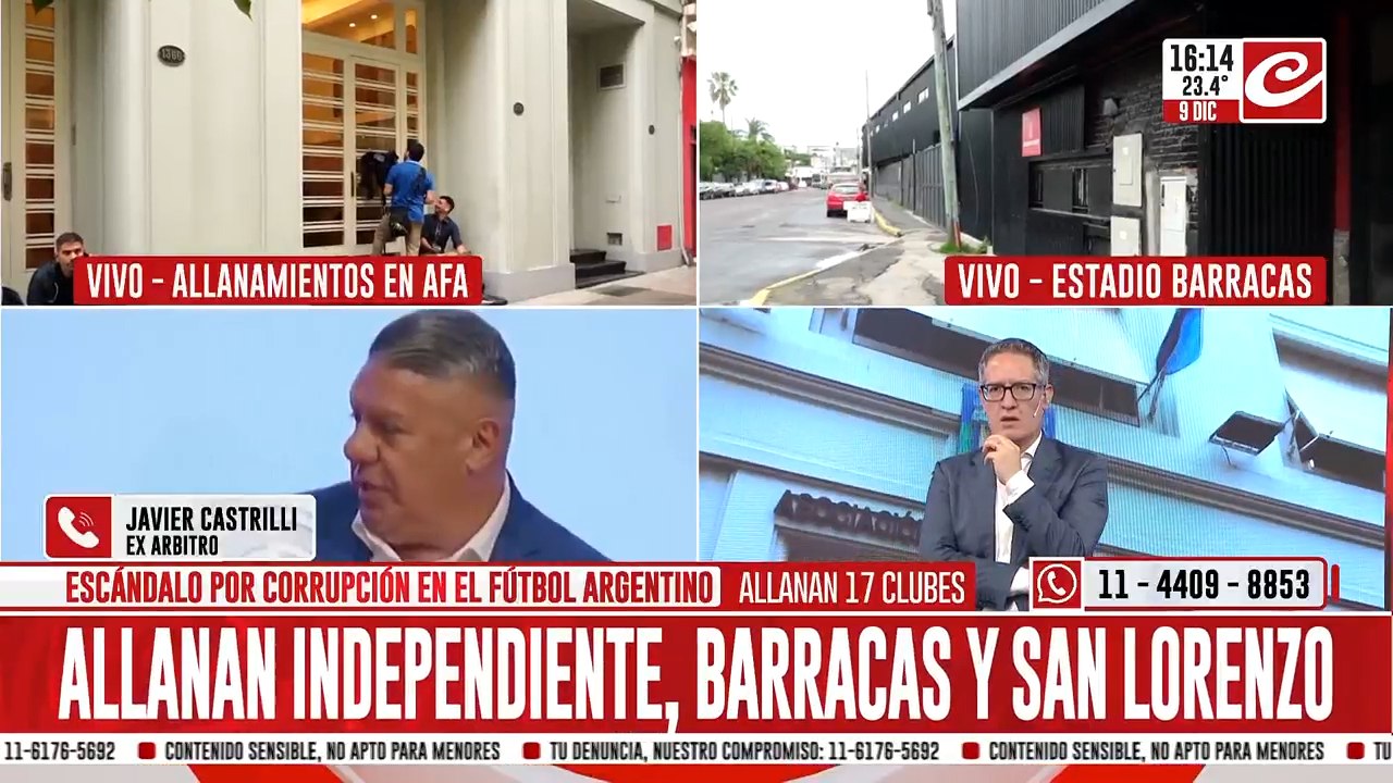 Javier Castrilli: "Los árbitros que beneficiaban a ciertos equipos terminaban ascendiendo"