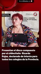 Presentan el disco compuesto por el chileciteño  Ricardo Rojas, declarado de interés para todos los colegios de la Provincia.