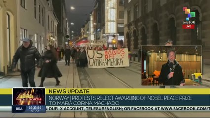 Norway | Protests erupted in rejection of Maria Corina Machado receiving Nobel Peace Prize