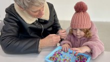 Snow craft family workshop run by the New Ashgate Gallery in Farnham