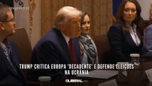 Trump critica Europa 'decadente' e defende eleições na Ucrânia