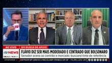Flávio diz ser mais moderado e centrado que Jair Bolsonaro