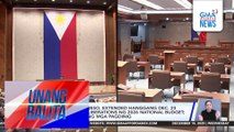Panukalang P6.793T national budget para sa 2026, isasalang sa bicam simula bukas | Unang Balita