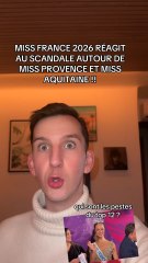 MISS FRANCE 2026 RÉAGIT AU SCANDALE DE MISS PROVENCE ET AQUITAINE | MISS FRANCE 2026 👑