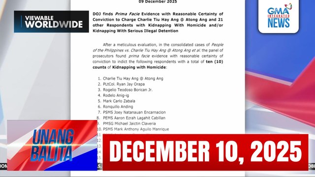 Unang Balita sa Unang Hirit: (Part 1) DECEMBER 10, 2025 [HD]