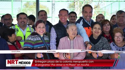 Entregan plaza de la colonia Aeropuerto con el programa ‘’por amor a mi plaza’’
