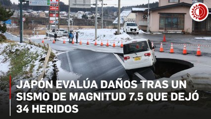 Japón evalúa daños tras sismo de 7.5