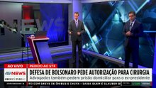 Defesa de Bolsonaro pede domiciliar e autorização para cirurgia