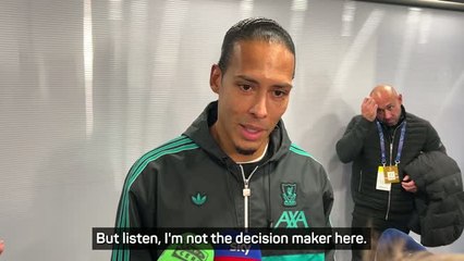 'Let's see what happens' - van Dijk hopes for Salah resolution with Liverpool