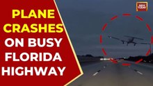 Florida: Plane Crash-Lands on Busy I-95 Highway, Hits Car; 'Miraculous' Escape for All