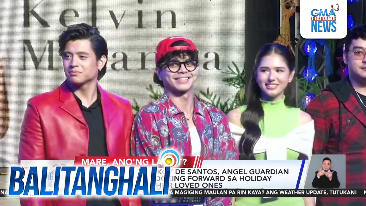 Kelvin Miranda, Kokoy De Santos, Angel Guardian at Legaspi family, looking forward sa holiday celebration with their loved ones | Balitanghali