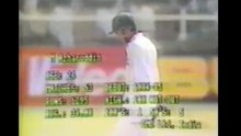 Wasim Akram took the wicket of Srikanth vs India at Sharjah 6th Match April 10, 1987