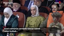 Esad zulmünün sembolü Ümran bebek zaferi kutladı...
