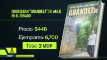Regalan ejemplares del último libro de AMLO a la bancada morenista del Senado