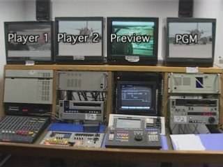 Banc trois machines : la transition en volet