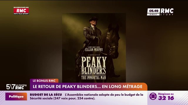 Le bonus RMC : Le retour de Peaky Blinders... en long métrage - 10/12