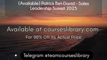 Available) Patrick Bet-David - Sales Leadership Summit 2025