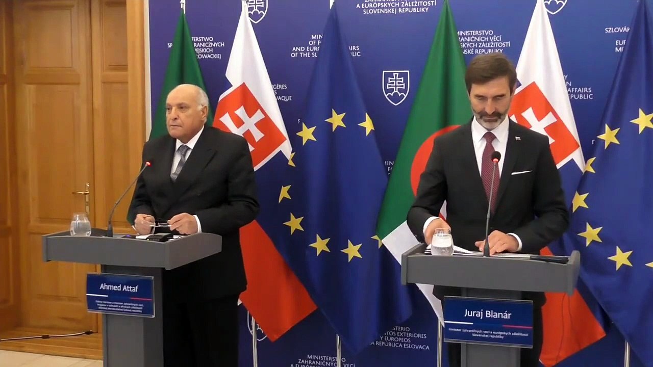 ZÁZNAM: J. Blanár s A. Attafom otvorili zastupiteľský úrad Alžírska v Bratislave