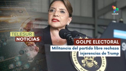 Presidenta de Honduras Xiomara Castro denuncia golpe electoral ante comunidad internacional