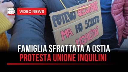 Sfratto a pochi giorni dal Natale: protesta dell’Unione Inquilini a Ostia per una madre e due figli senza casa