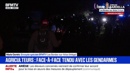 Colère des agriculteurs en Ariège: "On continuera coûte que coûte" lance l'un des manifestants