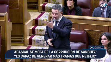 Abascal se mofa de la corrupción de Sánchez: "Es capaz de generar más tramas que Netflix"