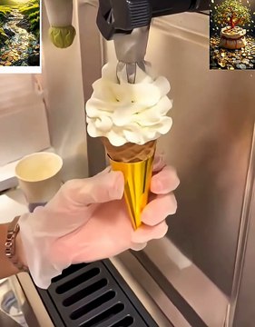 wow yummy ice Cream cone #icecream #dessert #cake #food #chocolate #foodie #delicious #اكسبلور