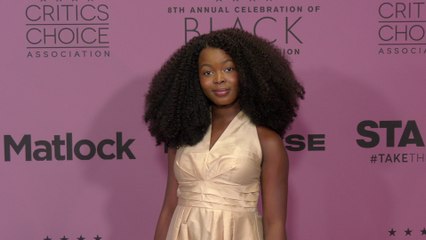 Naya Desir-Johnson attends the red carpet at the 8th annual celebration of Black Cinema & Television