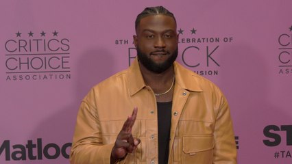 Sinqua Walls attends the red carpet at the 8th annual celebration of Black Cinema & Television