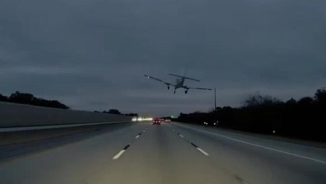 Plane crashes on top of car during emergency landing on Florida highway