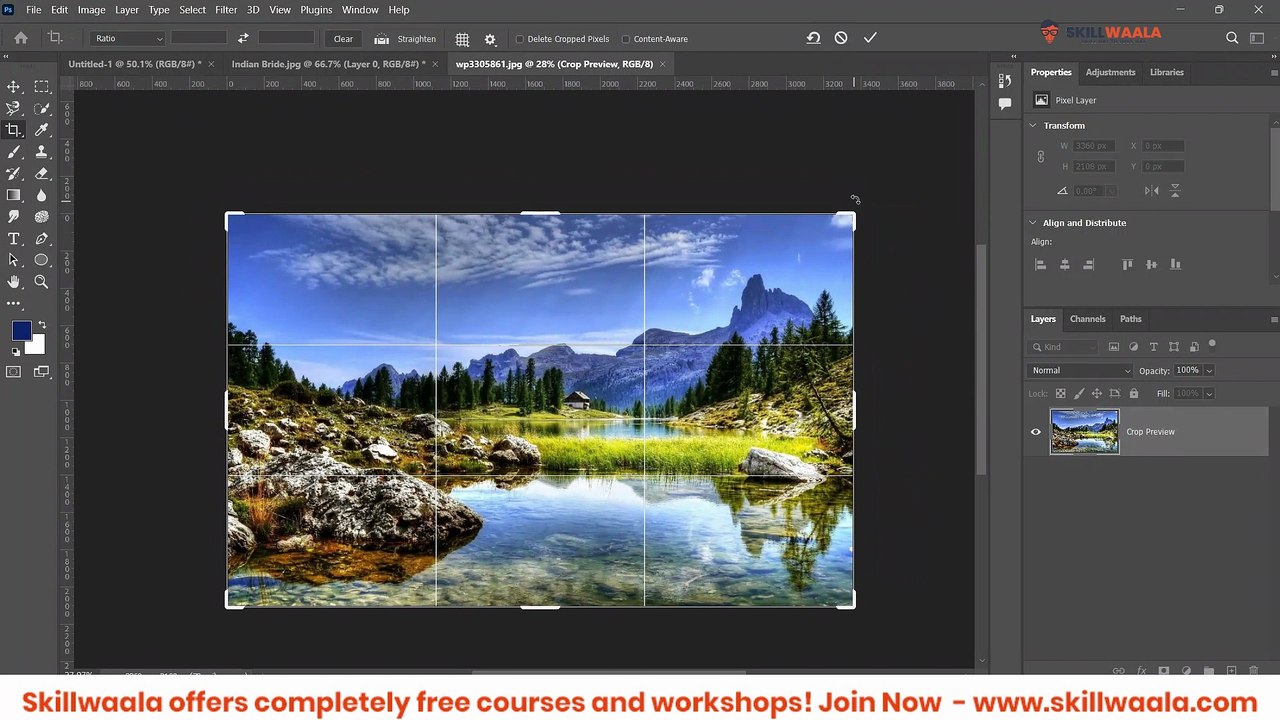Day - 22 | Photoshop Crop Tool Mastery | Perfect Framing & Composition