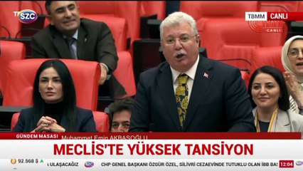Meclis'te yüksek tansiyon