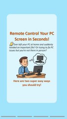 Remote Control Your PC Screen in Seconds!