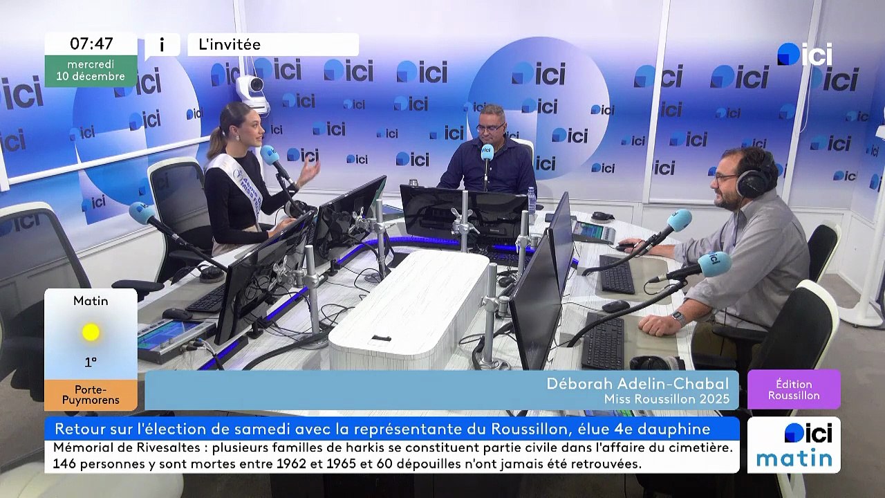 Miss Roussillon Déborah Adelin-Chabal ICI Matin