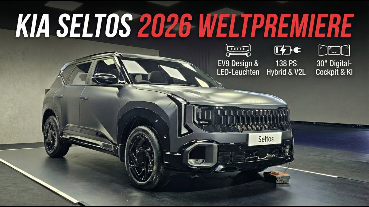 Kia zeigt den neuen Seltos 2026 – Weltpremiere jetzt live!