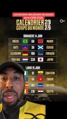 Caldendrier et horaires des matchs de phases de poules de la coupe du monde 2026